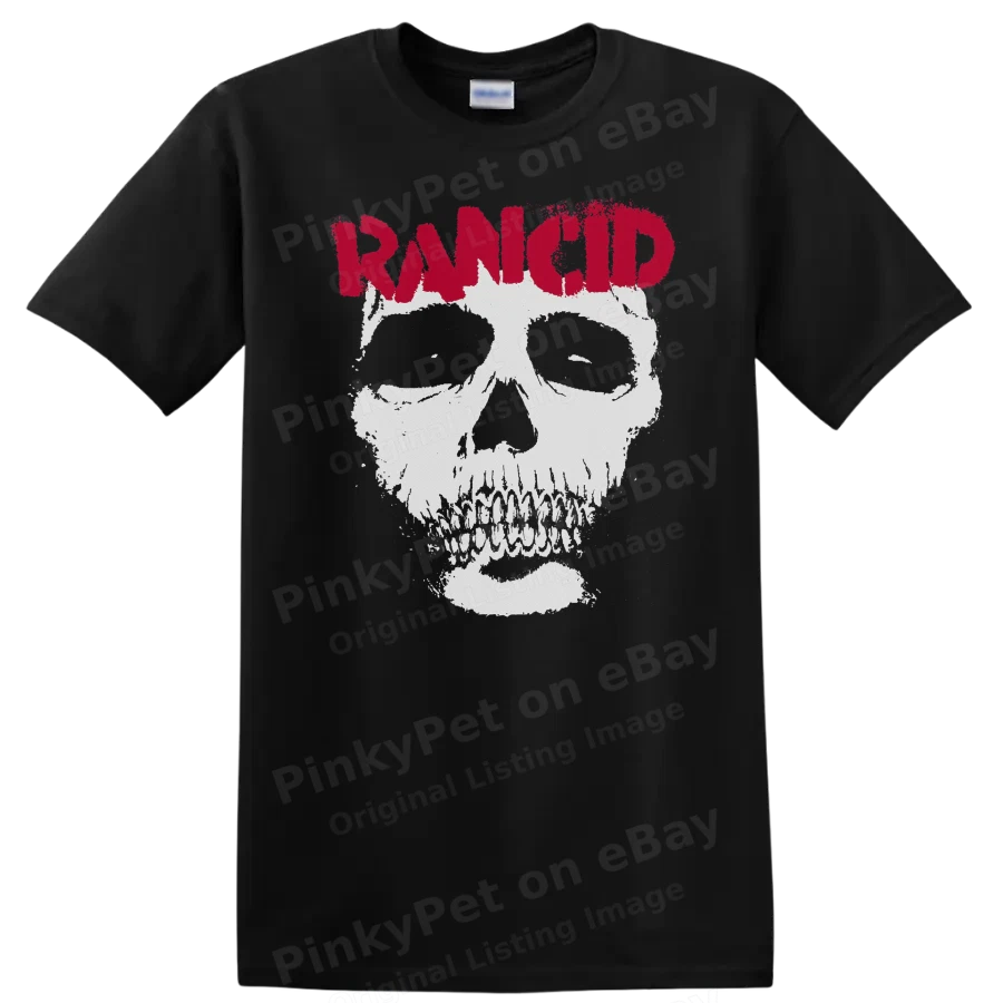 Skull Graphic Vintage Punk Rock T Shirt Distressed Look Unisex Tee