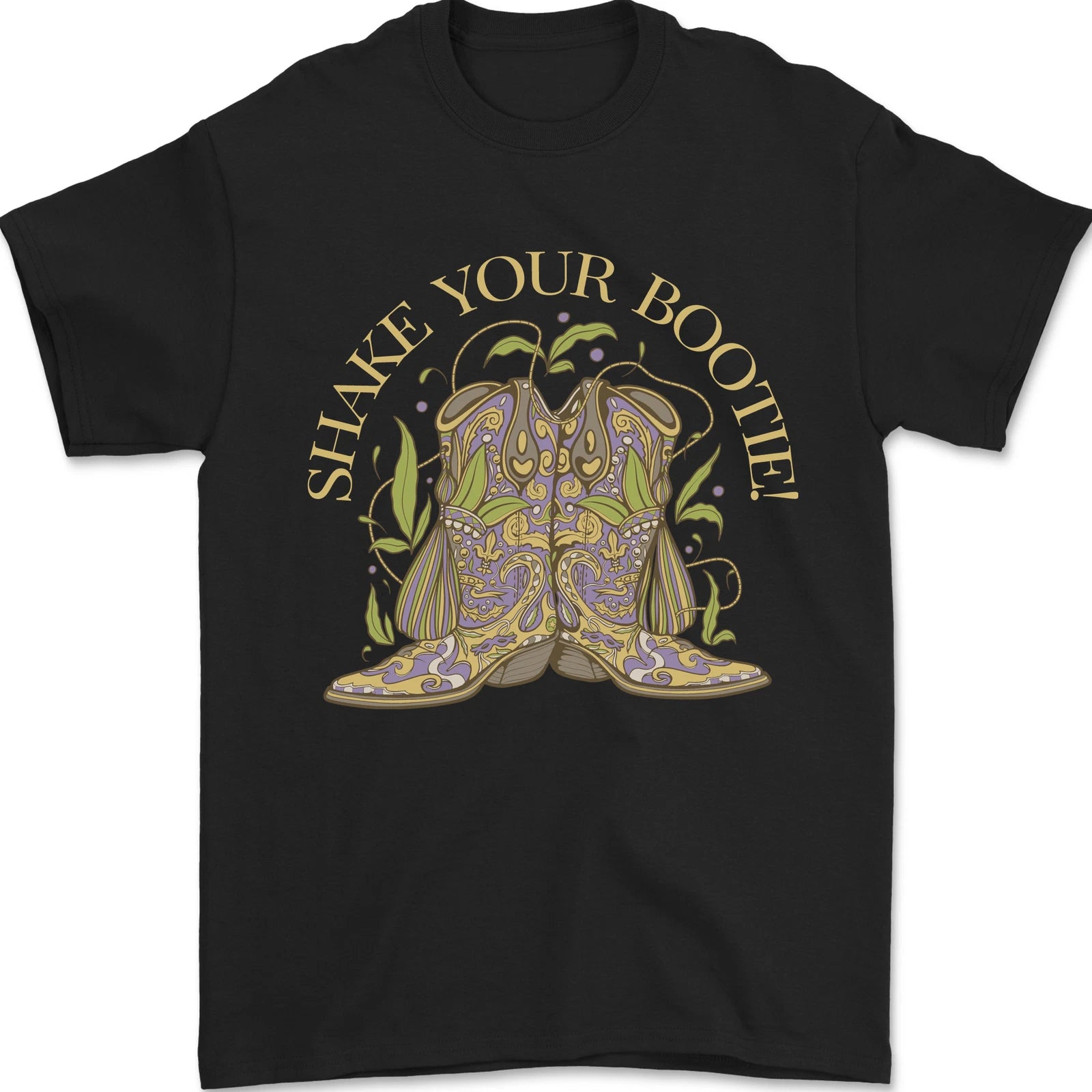 Shake Your Bootie Mardi Gras Mens T-Shirt 100% Cotton