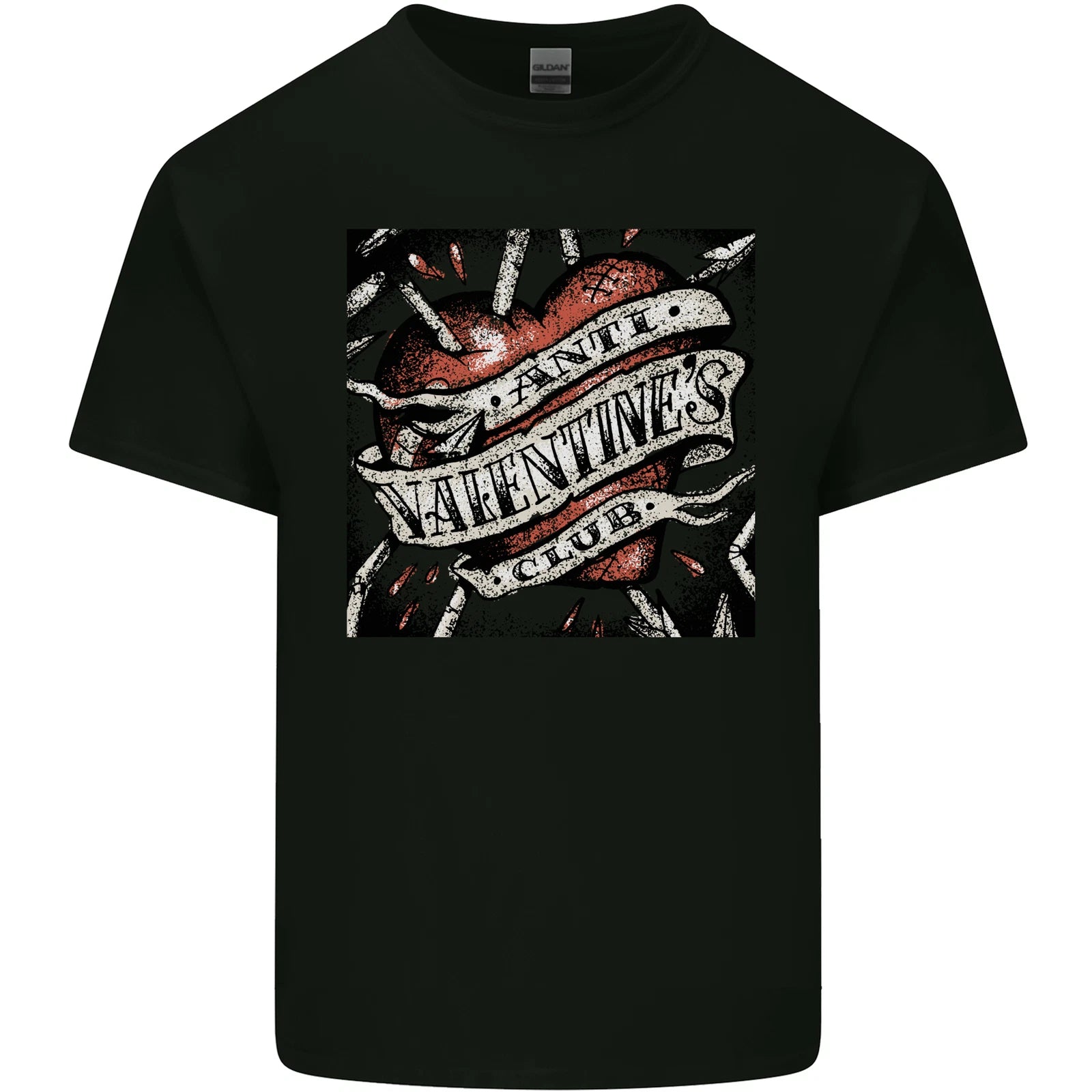 Anti Valentines Club Heart Singles Day Mens Light Cotton T-Shirt
