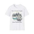 Lotus Cityscape T-Shirt, Inspirational Tee, Urban Floral, Meditation Shirt