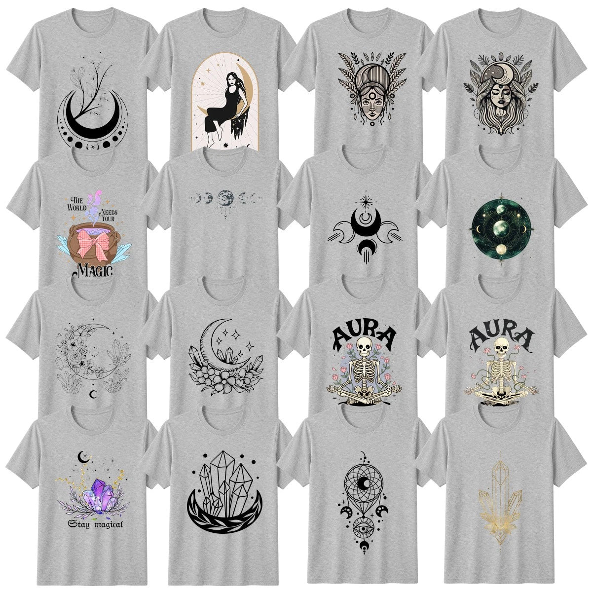 Boho Celestial Fantasy Abstract Art T-Shirt Spirituality Birthday Gift