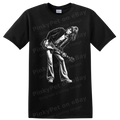 Rock Guitarist T Shirt Electric Guitar Player Silhouette Music Concert Tee Retro