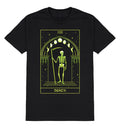 Death Tarot Card T-Shirt Mens Goth Grim Reaper Skeleton Gothic Horror Clothing
