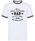I'm A Rock Climbing Dad - Mens Ringer - Fathers Day Bouldering Abseiling