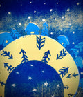 Original Color Linocut Print — Limited Edition — Hand Printed Reduction Linocut