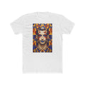 Surreal Male Portrait Tee | Colorful Face Mosaic, Artistic Graphic T-Shirt