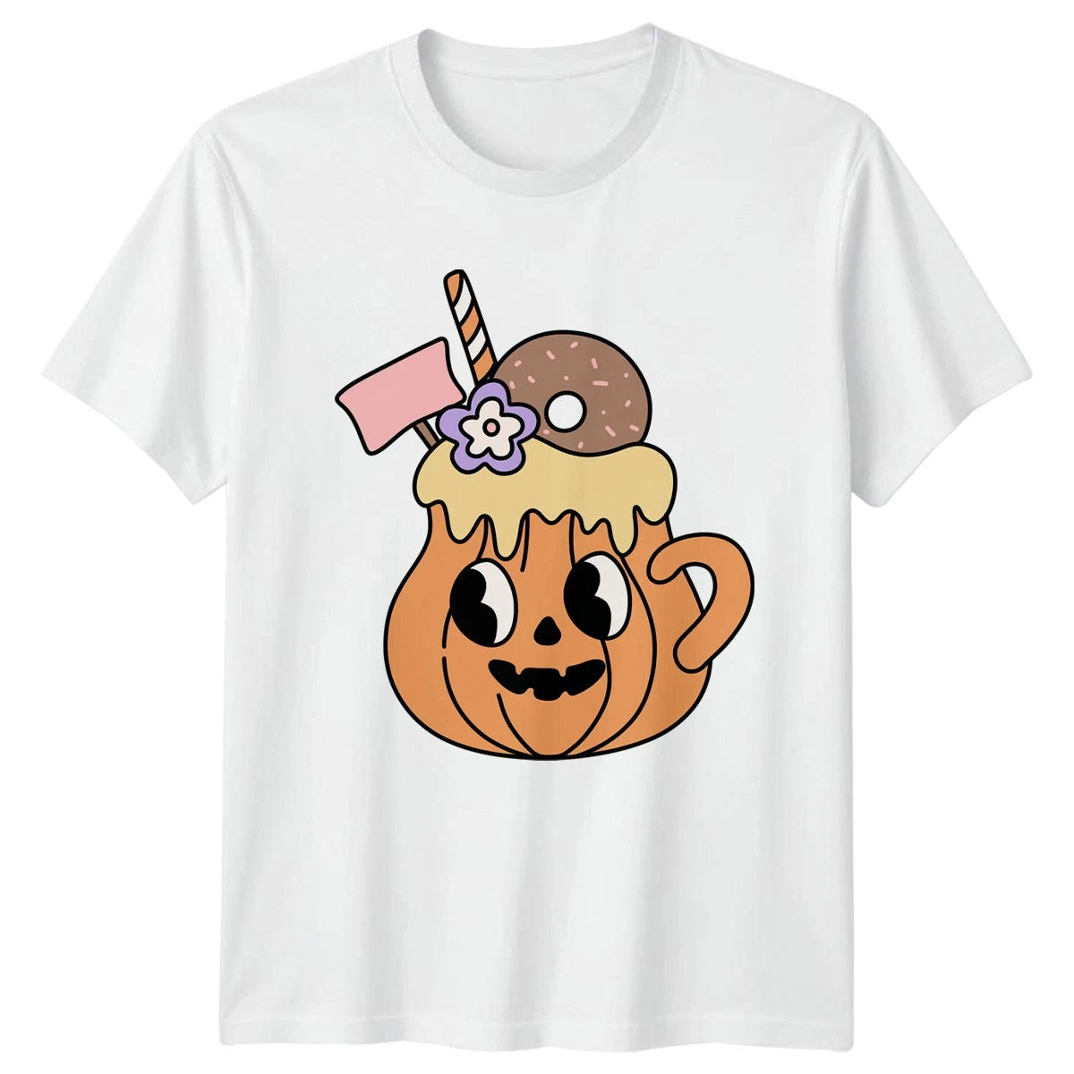 Pumpkin Spice Latte T-Shirt Halloween Fall Season Gift For Him And Her