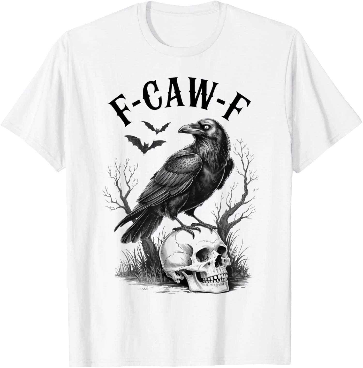 Fcawf Funny Black Bird Crow Joke For Men And Women Unisex T-Shirt