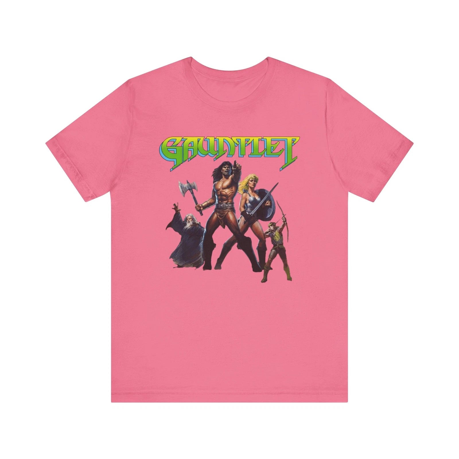 Gauntlet 1988 NES Retro Style Cover Art Unisex Jersey Short Sleeve Graphic Tee