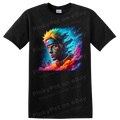 Uzumaki Anime T Shirt Neon Cyberpunk Ninja Art Graphic Tee Fan Art Print