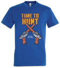 Pixel Time To Hunt T-Shirt Gamer Gaming Games Pixel Retro 8 16 Bit Geek Nerd