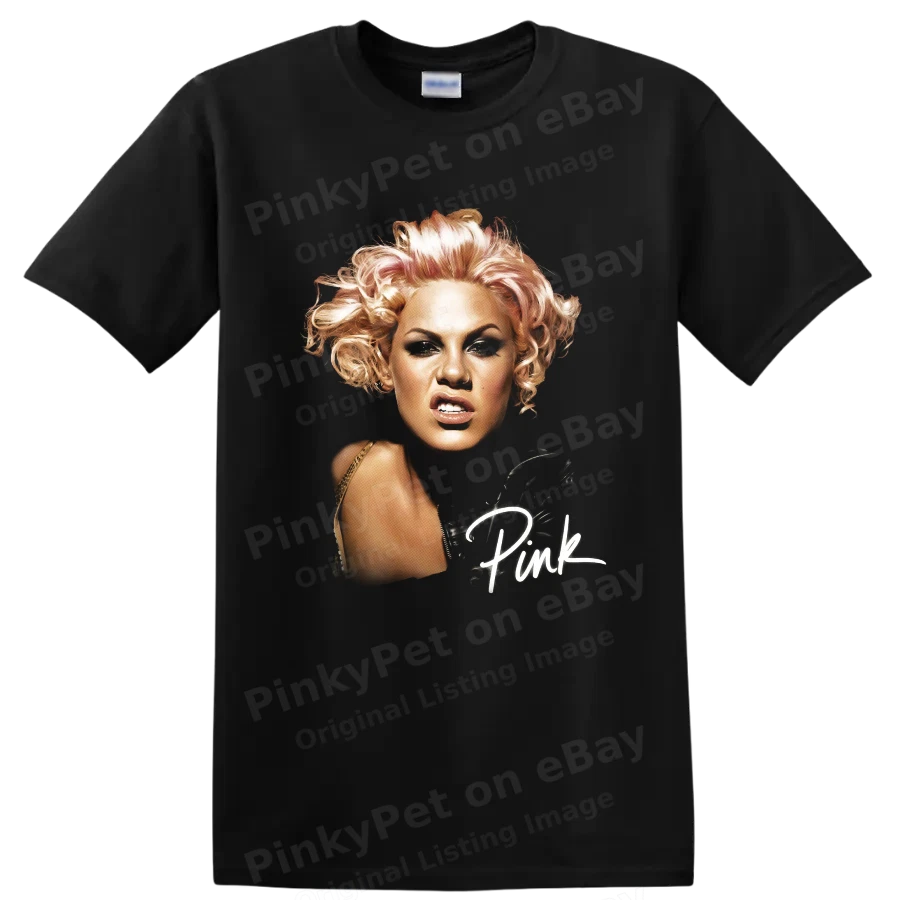 Pop Art Pink Portrait T Shirt Comic Style Music Fan Graphic Tee Retro Gift Wear