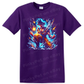 Goku Mastered Ultra Instinct Anime Warrior T Shirt Energy Aura Graphic Tee