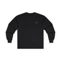 Vintage Typography Quote Long Sleeve Tee | Black Text Graphic