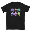 Pastel Colored Death Skulls Goth Fashion Short-Sleeve T-Shirt