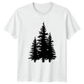 Pine Tree Silhouette Forest Nature T-Shirt Hiking Christmas
