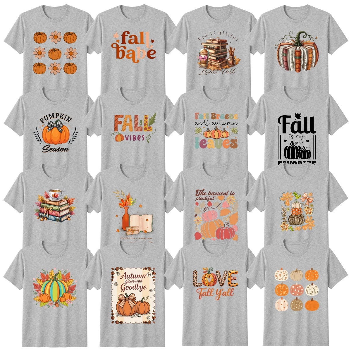 Boho Halloween T-Shirt Autumn Spooky Pumpkin Spice Latte Halloween Gift