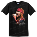 Axl Rose Hard Rock Singer Portrait T Shirt Vintage Concert Style Tee