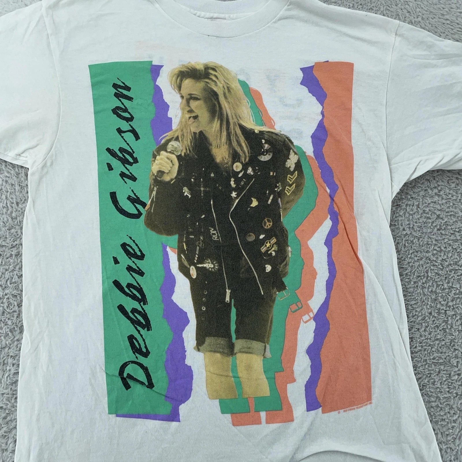 Vintage 1989 Debbie Gibson Electric Youth Shirt Mens Small Concert Tour Tee 80s