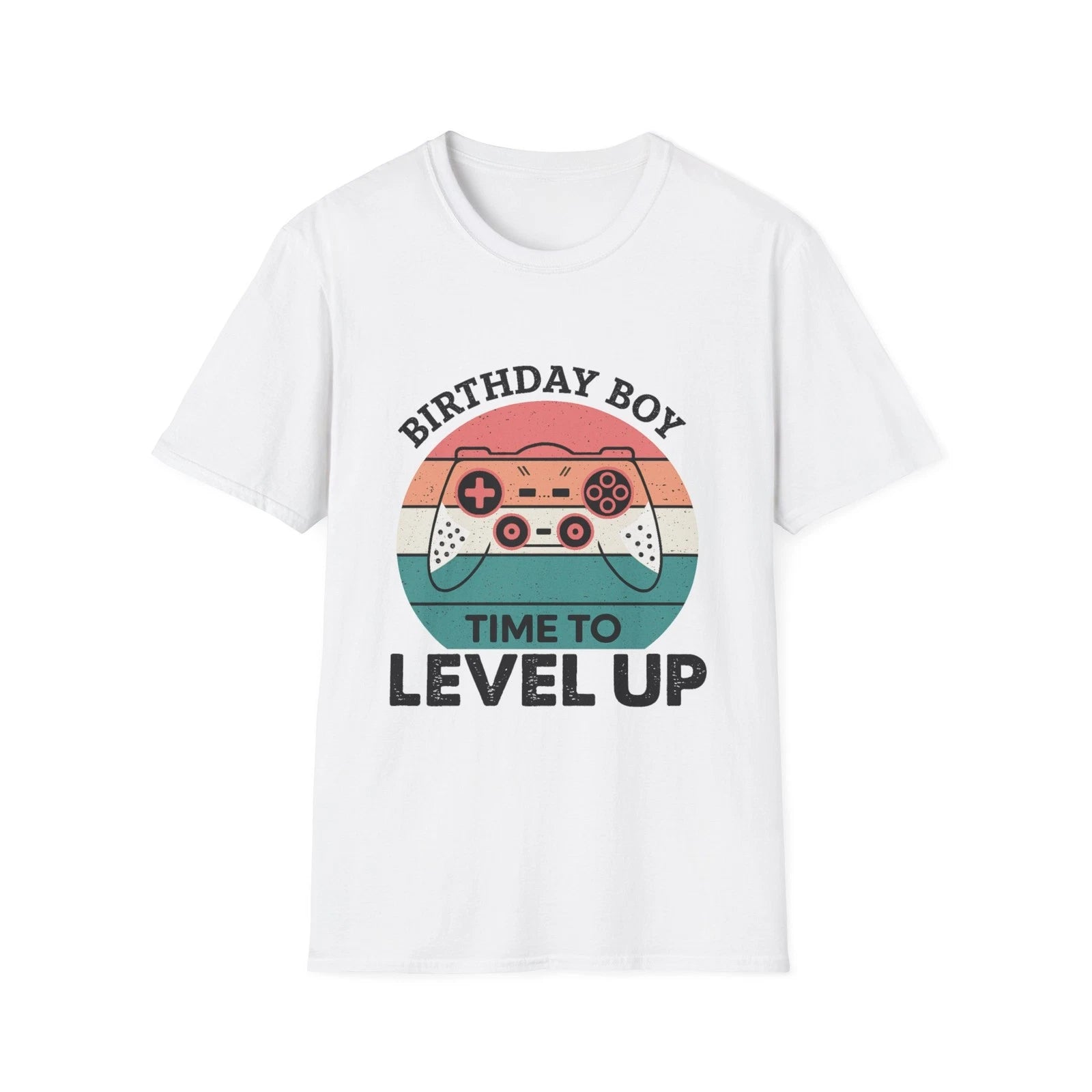 Birthday Boy Gamer T-Shirt | Level Up, Multiple Colors, Video Game Tee, Gamer