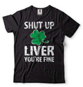 St. Patrick's Day Funny Drinking Irish Party Pub Clover Shamrock Tee Shirt