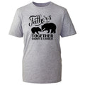 First Fathers Day Together T Shirt Mens Black Custom Name Personalized Bear Top