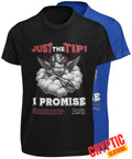 Just The Tip I Promise T SHIRT Men's Joke Funny Sex Cupid Love Bomb Cherub TEE