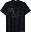 Psilocybin Magic Shrooms Chemistry Molecule T Shirt