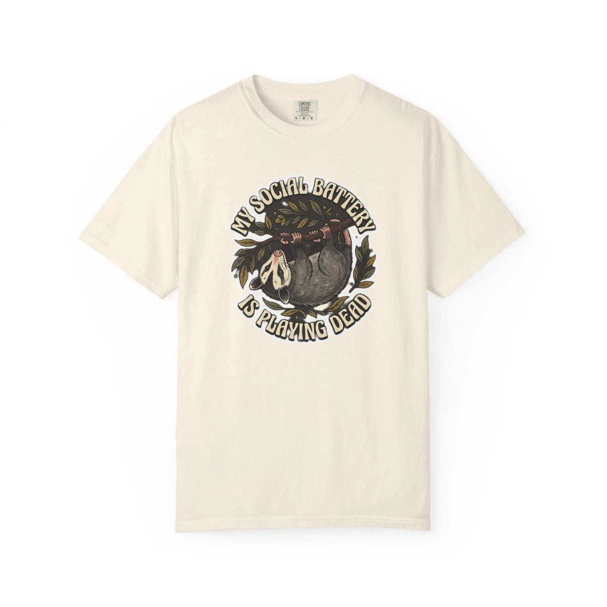 Vintage Opossum TShirt Retro Funny Animal Pun Tee Cottagecore Aesthetic Ivory M