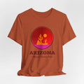 Arizona Desert Sunset T-Shirt | Cactus Retro Circle Design