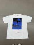 Vintage 90’s Alien UFO Art Picture Graphic Men’s White T-shirt XL Retro
