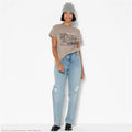 Women's Mainstreet Market Vinyl Records Short Sleeve Graphic T-Shirt - Brown L
