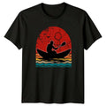 Retro Kayaking Sunset T-Shirt Outdoor Adventure Kayaking Gift For Him And Her