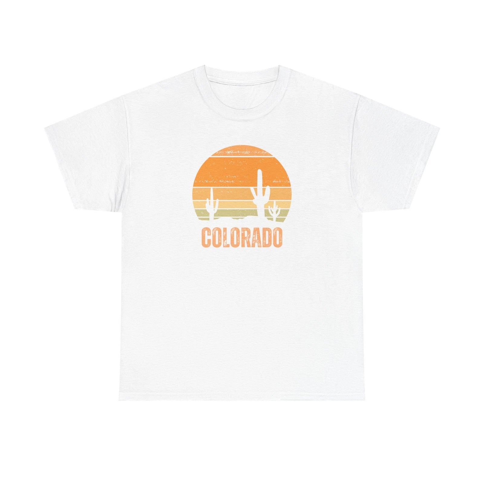 Colorado Shirt Desert Vibes Retro Cactus Unisex TShirt Distressed Graphic Tee