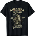 Retro American Motorcycle Indian For Old Biker T-Shirt