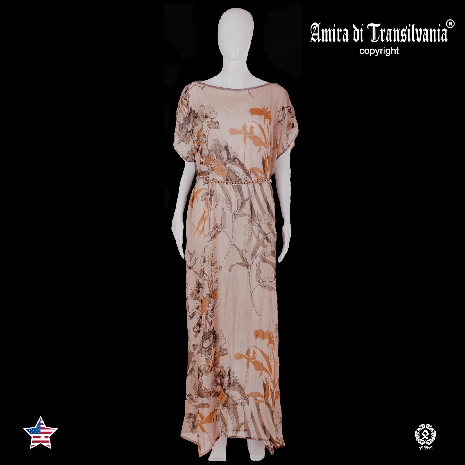women clothing couture dress elegant fashion brand long kaftan chiffon silk size