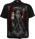 NEW SPIRAL DIRECT DEATH TAROT T-Shirt Top Tee Biker Grim Reaper Skull
