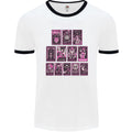 Tarot Cards Fortune Teller Skulls Mens Ringer T-Shirt