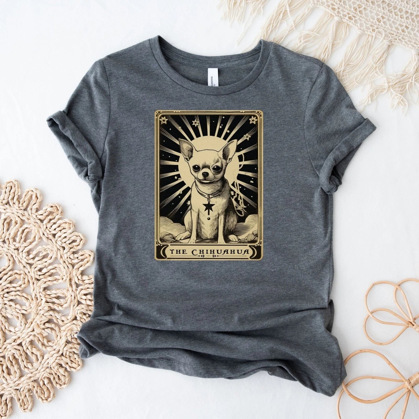 Chihuahua Vintage Tarot Card Shirt