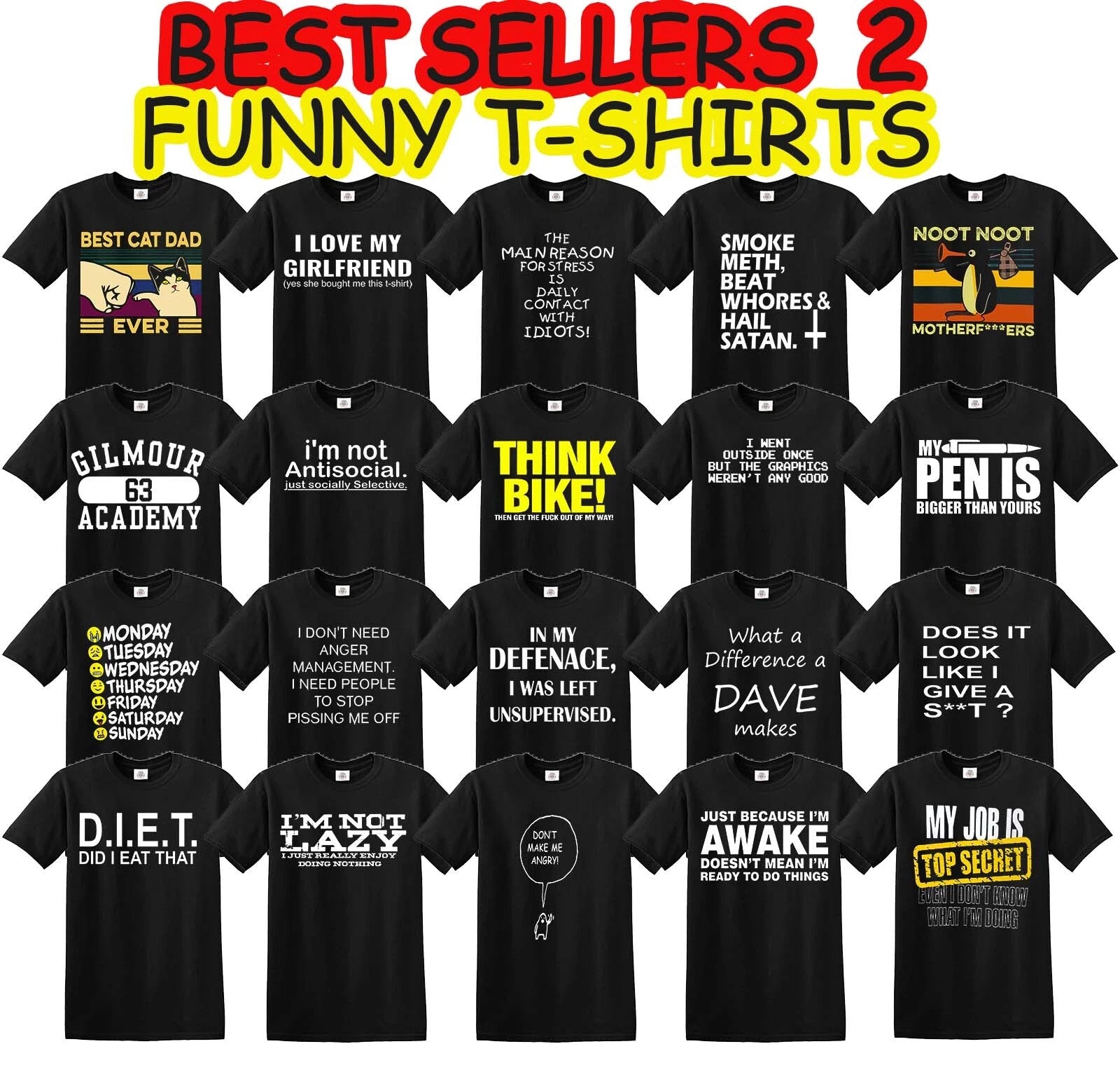 Funny Mens T-Shirts Novelty T shirts Joke T-shirt Christmas birthday gift Party