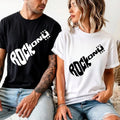 Rock On Guitar T-Shirt - Musician Concert Apparel Electric Guitar Typography Tee