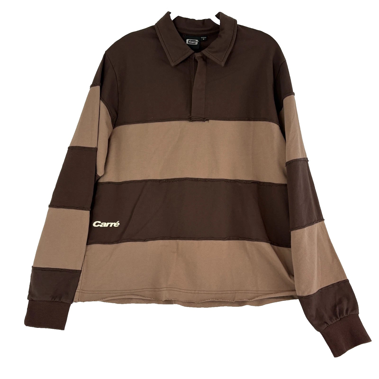 Carre Off Grid Rugby Brown Shirt Mens Size Medium Brand New