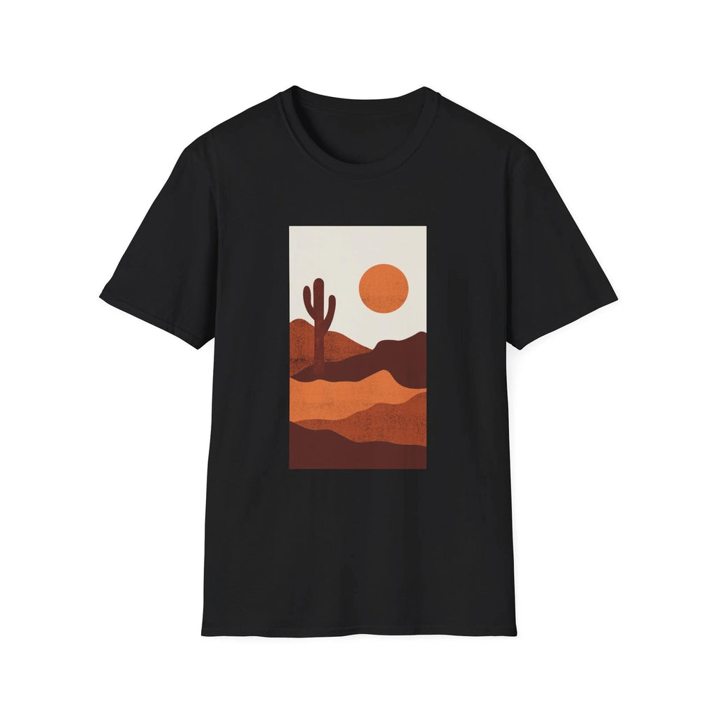 Desert Sunset Cactus T-Shirt | Retro Southwestern Sunset Tee