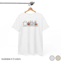 Cute Ghosts and Cats Happy Halloween T-Shirt | Pumpkin Costume Tee