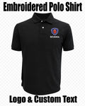 Custom Embroidered Trucker Polo Shirt With Logo Garage & Company Name