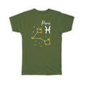 Gift T-Shirt : Pisces Constellation Zodiac Sign Horoscope Astrology Birthday