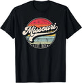 Retro Missouri Home State MO Cool 70s Style Sunset T-Shirt