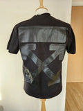 Off-White Black Compass Arrow Logo Graphic Back Print Short Sleeve T-Shirt S Tee