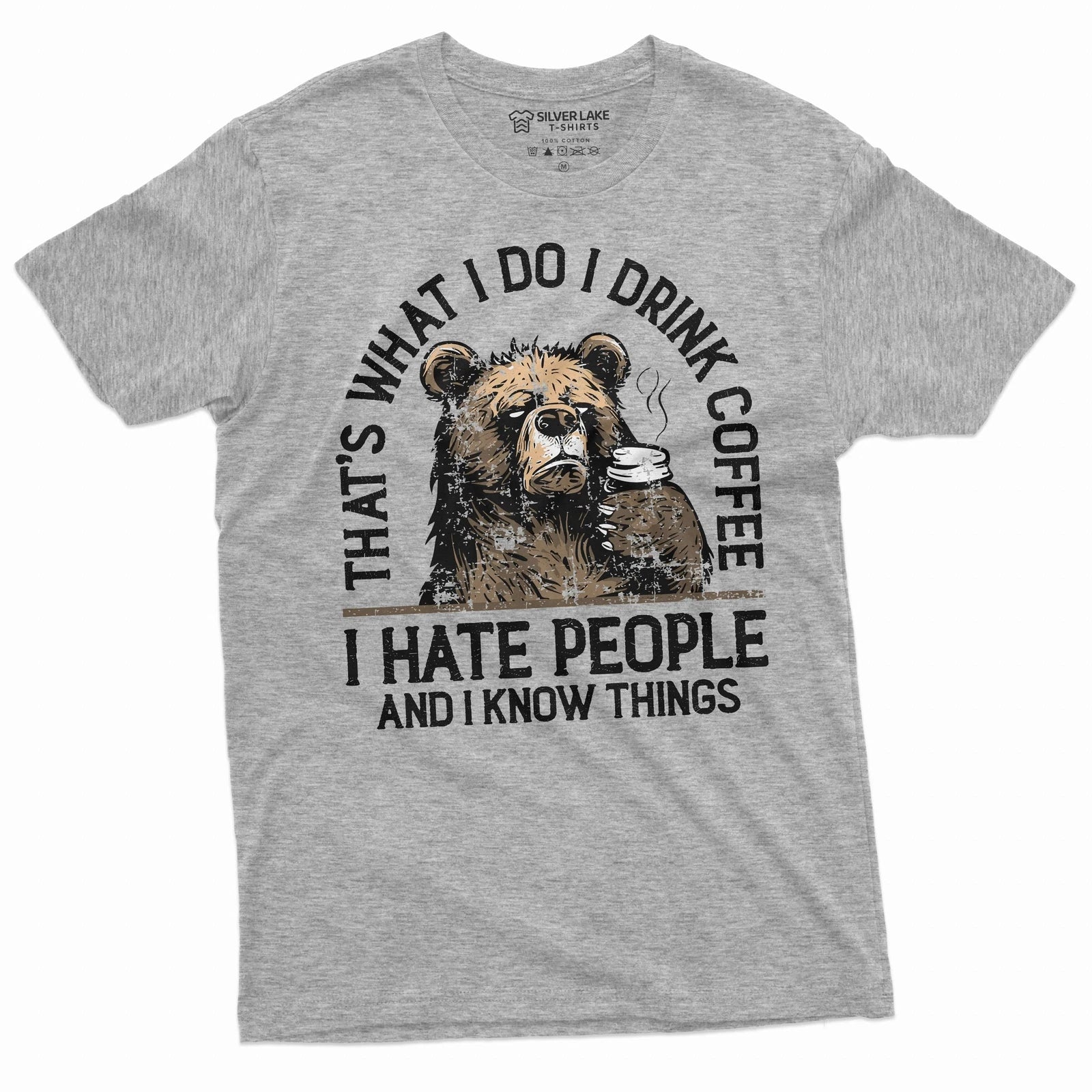 Funny I drink coffee shirt funny coffee shirt bear shirt morning coffee shirts