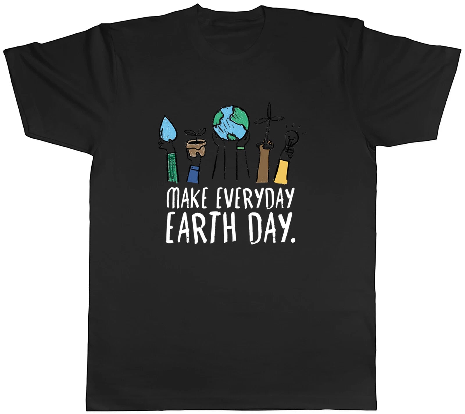 Earth Day Mens T-Shirt Protect the Planet Everyday Unisex Tee Gift